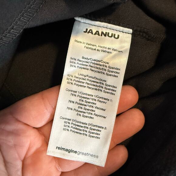 Jaanuu Cloud Hybrid Fleece Jacket, Black, L M60016 - Picture 6 of 7